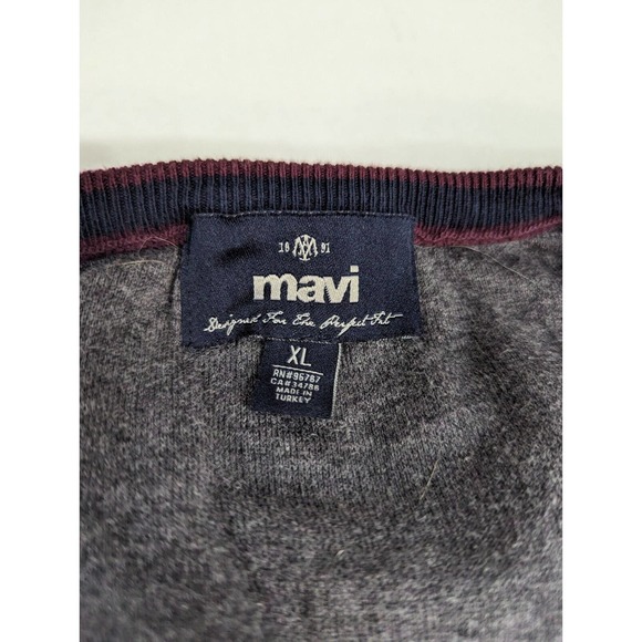 Mavi Jeans Sweater Mens XL V Neck Pullover - Picture 5 of 8